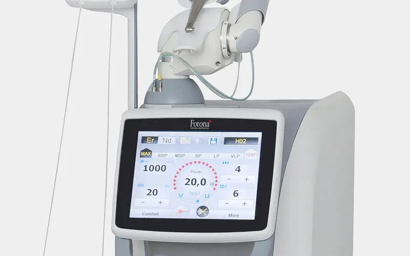 The Fotona dental laser system used at Dr. Yolanda Cruz's downtown Toronto office for TMJ and airway treatment